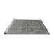 Sideview of Machine Washable Oriental Gray Industrial Rug, wshurb2588gry