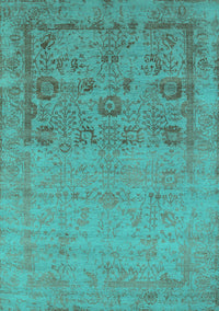 Oriental Turquoise Industrial Rug, urb2588turq