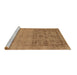 Sideview of Machine Washable Oriental Brown Industrial Rug, wshurb2588brn