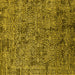 Square Oriental Yellow Industrial Rug, urb2589yw