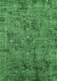 Oriental Emerald Green Industrial Rug, urb2589emgrn