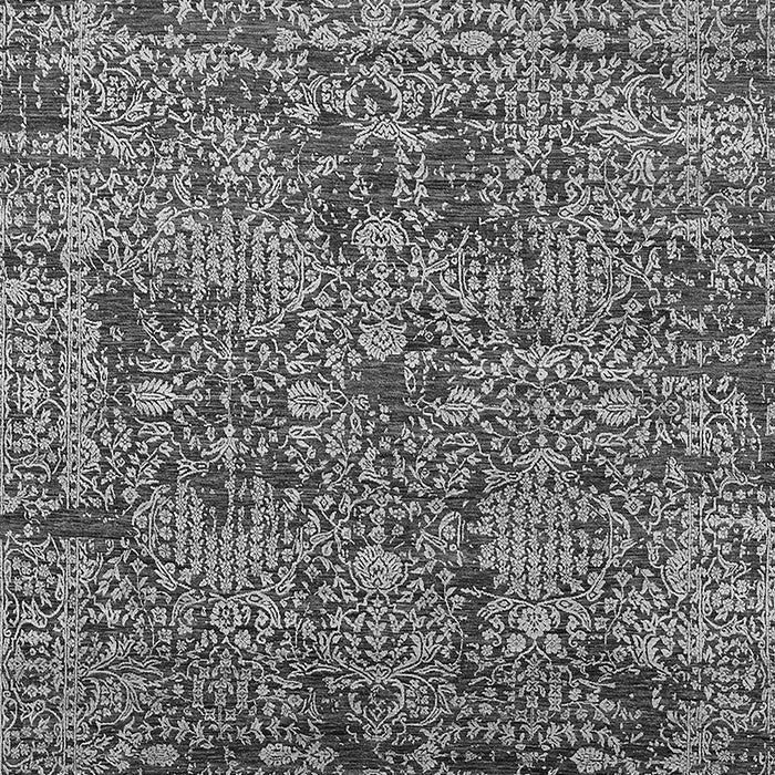 Machine Washable Oriental Gray Industrial Rug, wshurb2589gry