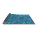 Sideview of Oriental Light Blue Industrial Rug, urb2589lblu