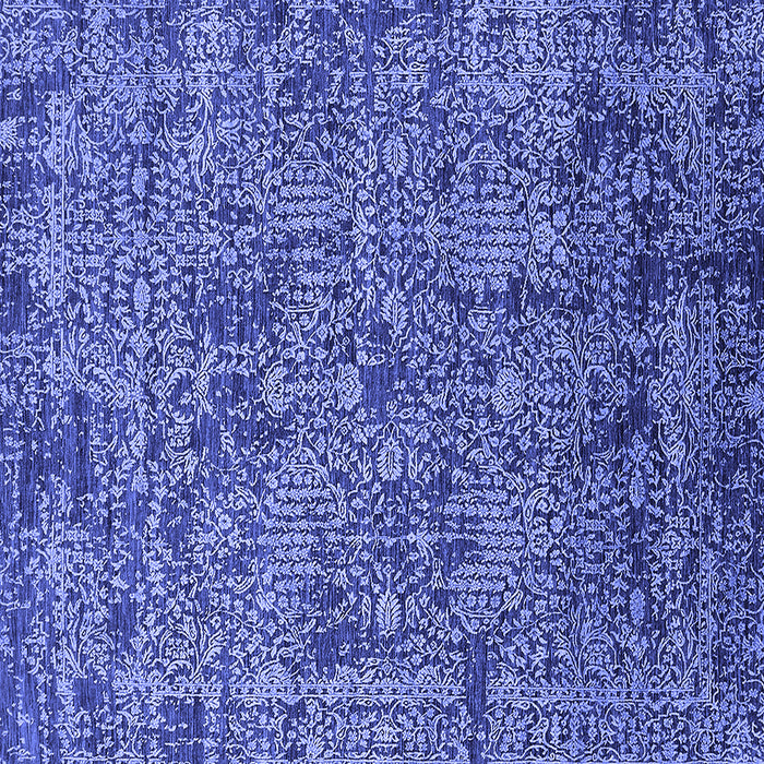 Square Oriental Blue Industrial Rug, urb2589blu