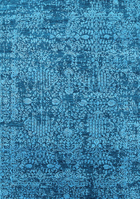 Oriental Light Blue Industrial Rug, urb2589lblu