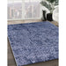 Machine Washable Industrial Modern Lapis Blue Rug in a Family Room, wshurb2589