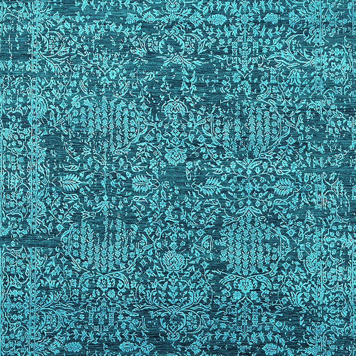 Oriental Turquoise Industrial Rug, urb2589turq