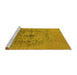 Sideview of Machine Washable Oriental Yellow Industrial Rug, wshurb2590yw