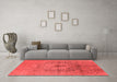 Industrial Red Washable Rugs