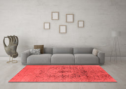 Industrial Red Washable Rugs
