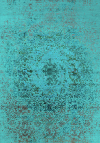 Oriental Turquoise Industrial Rug, urb2590turq