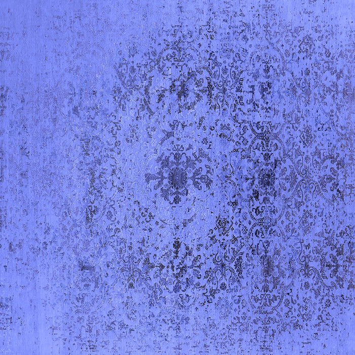 Square Oriental Blue Industrial Rug, urb2590blu