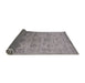 Sideview of Mid-Century Modern Silver Pink Oriental Rug, urb2591