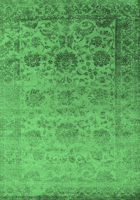 Oriental Emerald Green Industrial Rug, urb2591emgrn