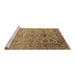 Sideview of Machine Washable Oriental Brown Industrial Rug, wshurb2591brn