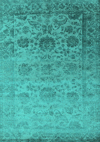 Oriental Turquoise Industrial Rug, urb2591turq