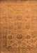 Machine Washable Oriental Orange Industrial Area Rugs, wshurb2591org