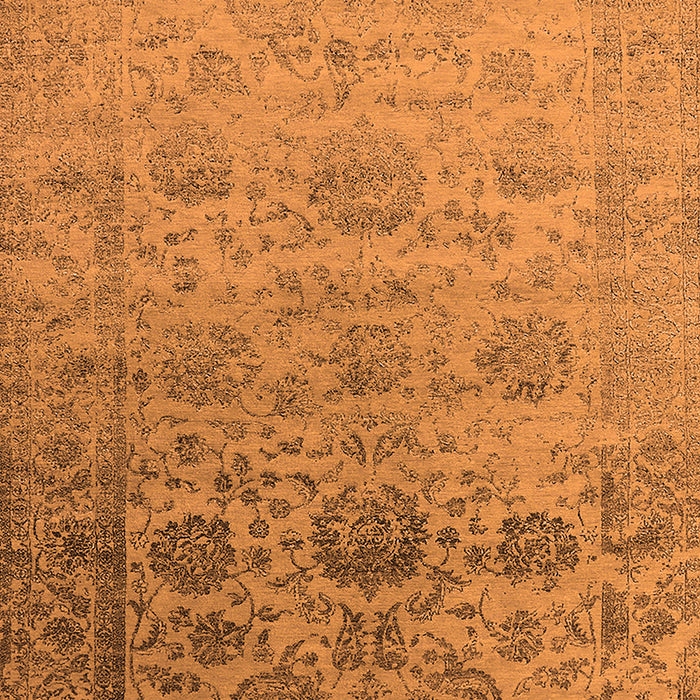 Machine Washable Oriental Orange Industrial Area Rugs, wshurb2591org