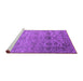 Sideview of Machine Washable Oriental Purple Industrial Area Rugs, wshurb2591pur