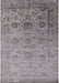 Mid-Century Modern Silver Pink Oriental Rug, urb2591