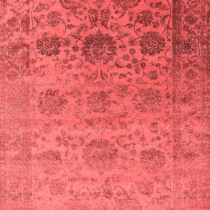 Machine Washable Oriental Red Industrial Rug, wshurb2591red