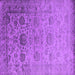 Square Oriental Purple Industrial Rug, urb2591pur