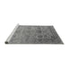 Sideview of Machine Washable Oriental Gray Industrial Rug, wshurb2591gry