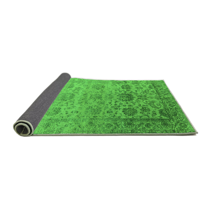 Sideview of Oriental Green Industrial Rug, urb2591grn