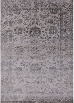 Machine Washable Industrial Modern Silver Pink Rug, wshurb2591