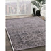 Machine Washable Industrial Modern Silver Pink Rug in a Family Room, wshurb2591