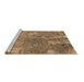 Sideview of Machine Washable Oriental Brown Industrial Rug, wshurb2592brn