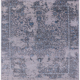 Square Machine Washable Industrial Modern Grape Purple Rug, wshurb2592