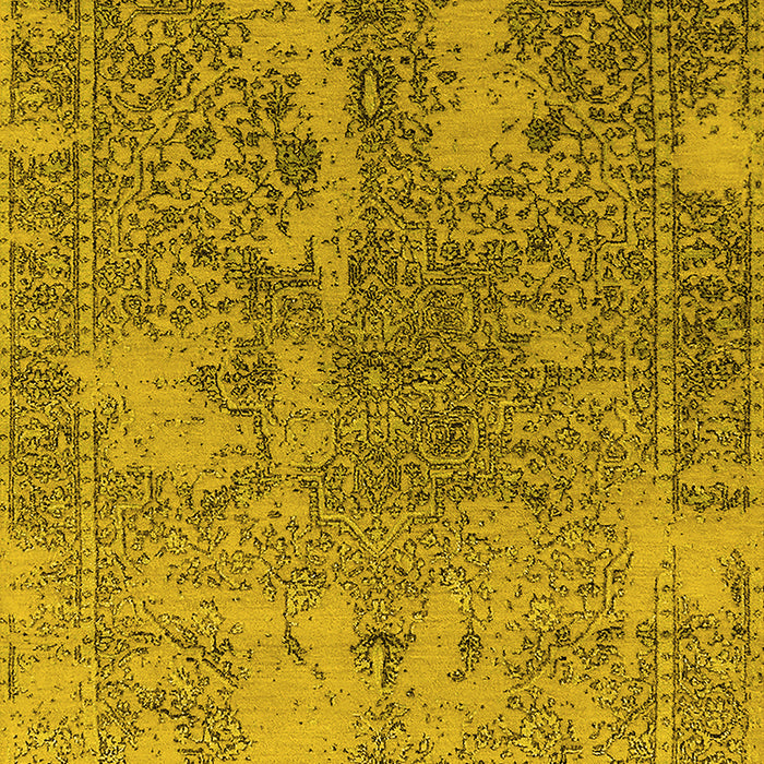Oriental Yellow Industrial Rug, urb2592yw