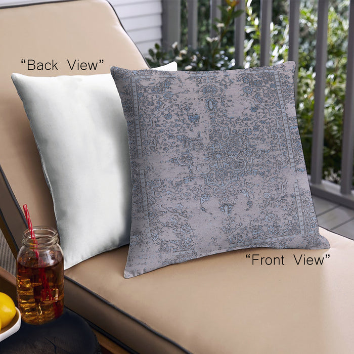 Front View of Mid-Century Modern Urban Square Grape Purple Throw Pillow, 18 inch by 18 inch, pwurb2592