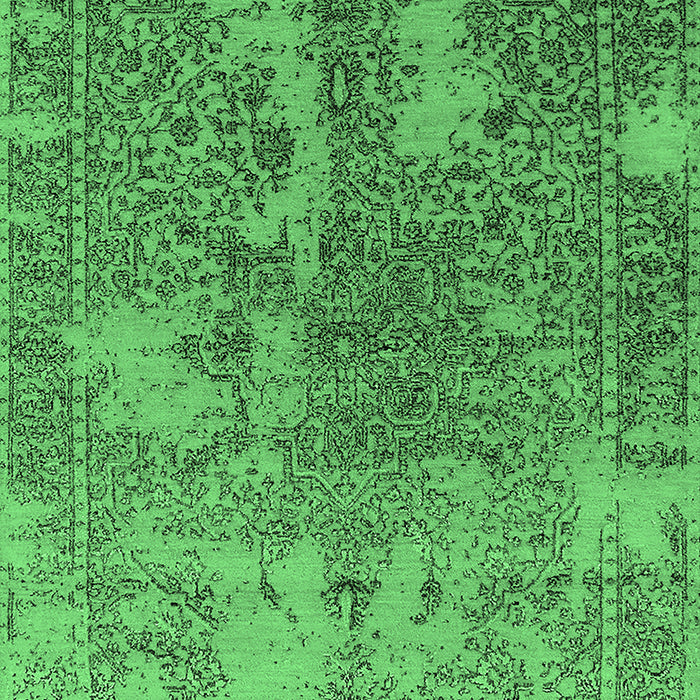 Oriental Emerald Green Industrial Rug, urb2592emgrn