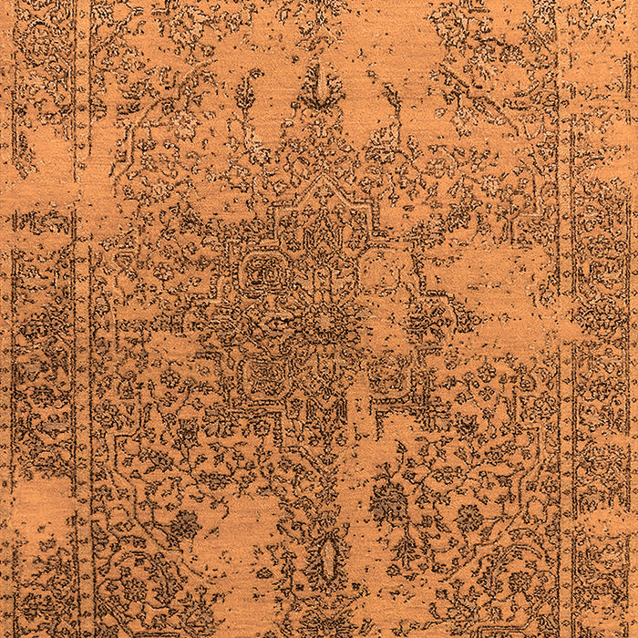 Machine Washable Oriental Orange Industrial Area Rugs, wshurb2592org