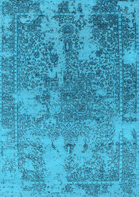 Oriental Light Blue Industrial Rug, urb2592lblu