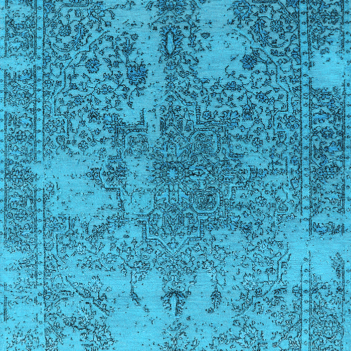 Oriental Light Blue Industrial Rug, urb2592lblu