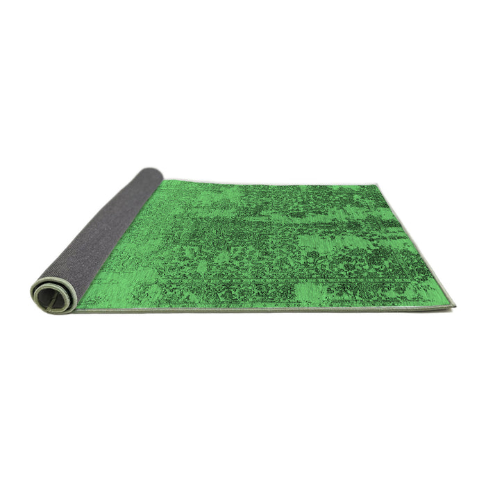 Sideview of Oriental Emerald Green Industrial Rug, urb2593emgrn