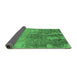 Sideview of Oriental Emerald Green Industrial Rug, urb2593emgrn