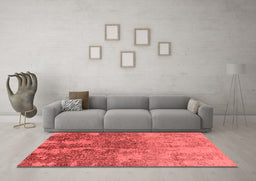 Industrial Red Washable Rugs