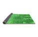 Sideview of Oriental Green Industrial Rug, urb2593grn