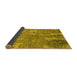 Sideview of Oriental Yellow Industrial Rug, urb2594yw