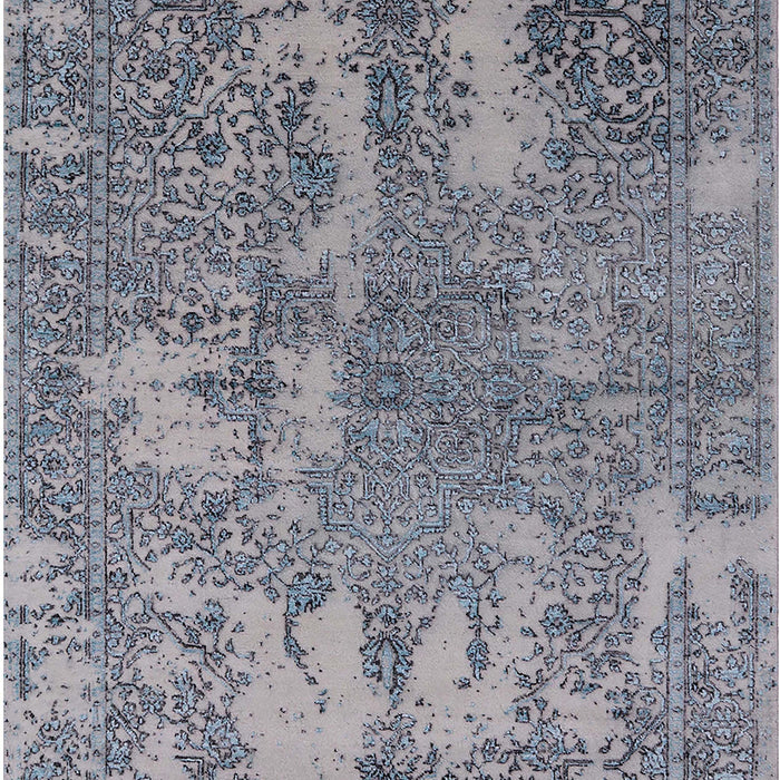 Mid-Century Modern Dark Gray Oriental Rug, urb2594