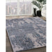 Machine Washable Industrial Modern Dark Gray Rug in a Family Room, wshurb2594