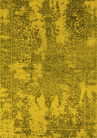 Oriental Yellow Industrial Rug, urb2594yw