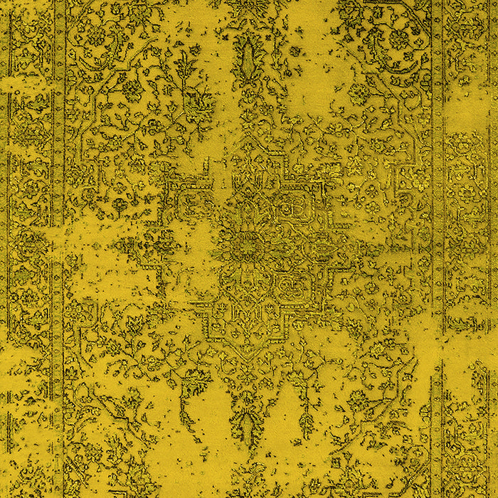Oriental Yellow Industrial Rug, urb2594yw