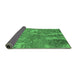 Sideview of Oriental Emerald Green Industrial Rug, urb2594emgrn