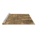 Sideview of Machine Washable Oriental Brown Industrial Rug, wshurb2594brn