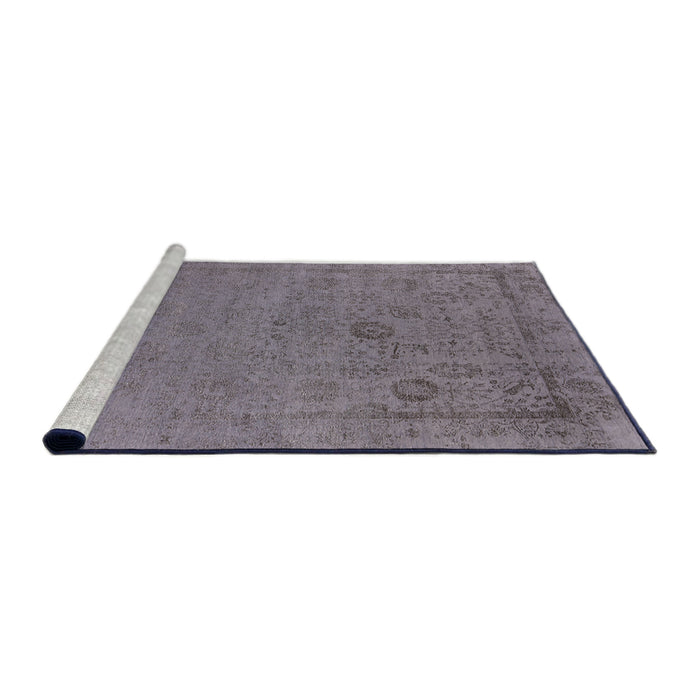 Sideview of Machine Washable Industrial Modern Viola Purple Rug, wshurb2595